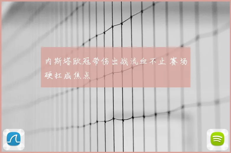 内斯塔欧冠带伤出战流血不止 赛场硬扛成焦点